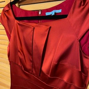 Stunning Red Satin Dress